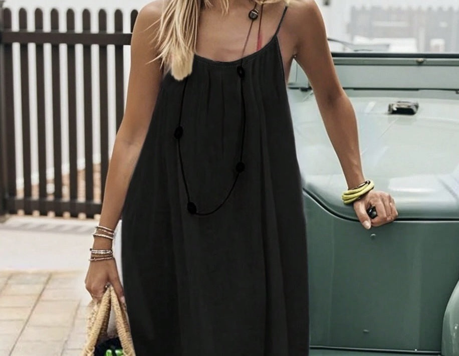 Perle | Mini Vestido de Seda Satinada Liso, Fruncido, Espalda Descubierta