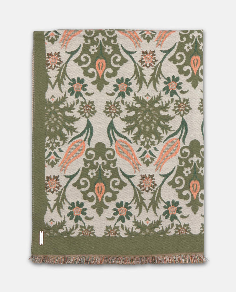 BUFANDA RECTANGULAR ESTAMPADO GEOMÉTRICO