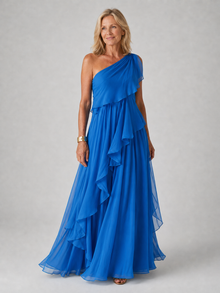 Victoria | Vestido Maxi Elegante en Azul