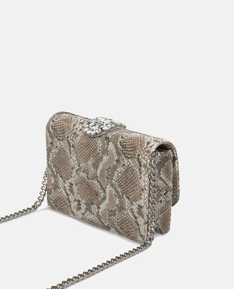 BOLSO BANDOLERA SOLAPA SERPIENTE