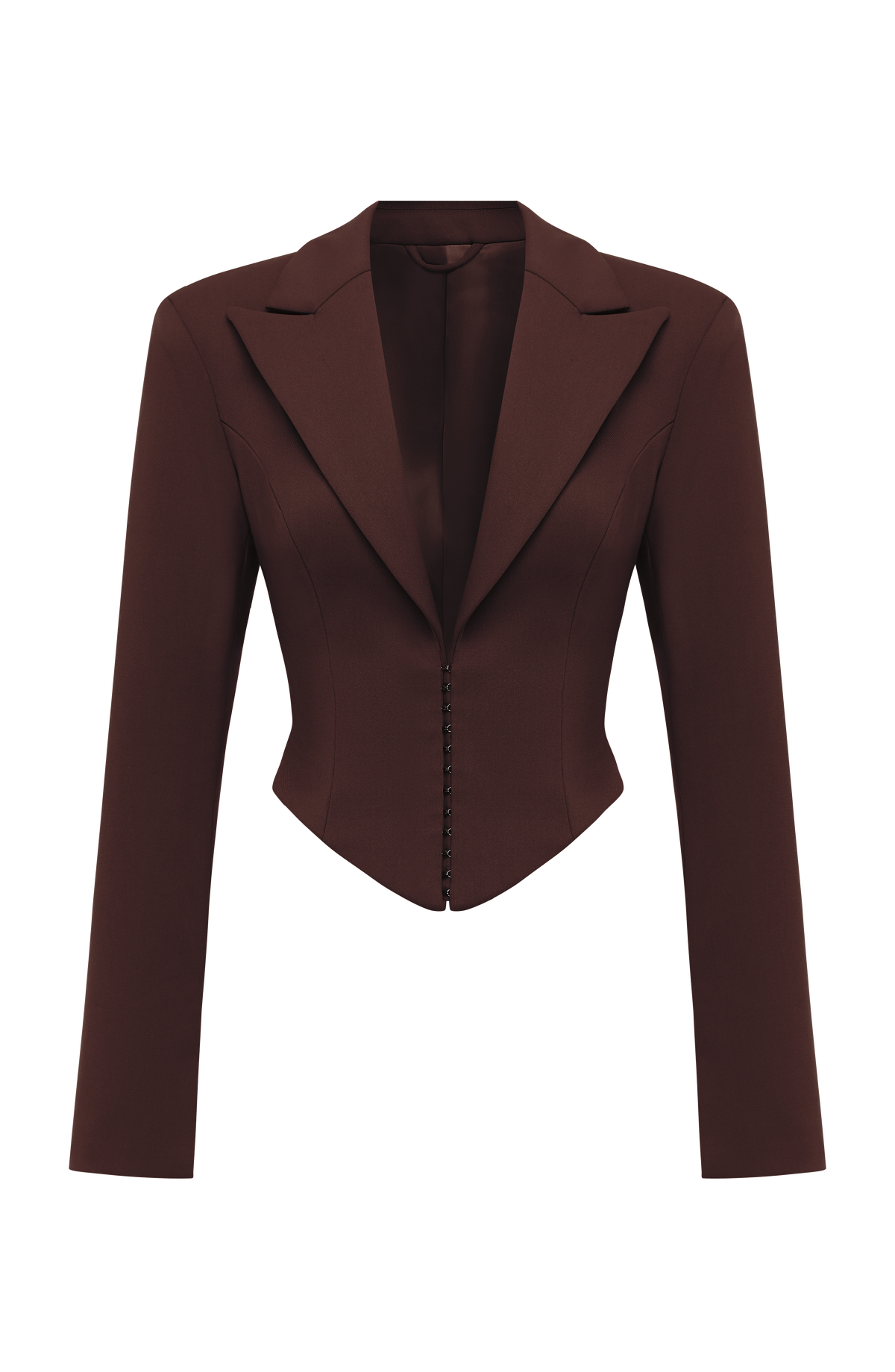 Blazer Corto Agatha - Marrón Ciruela