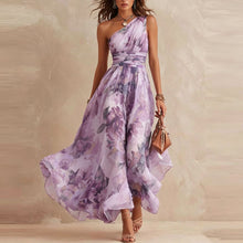 Aurora | Vestido Floral Asimétrico en Lavanda