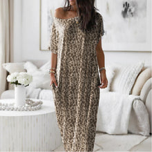 Vestido Altea™ | Caída fluida y hombro asimétrico en Leopardo
