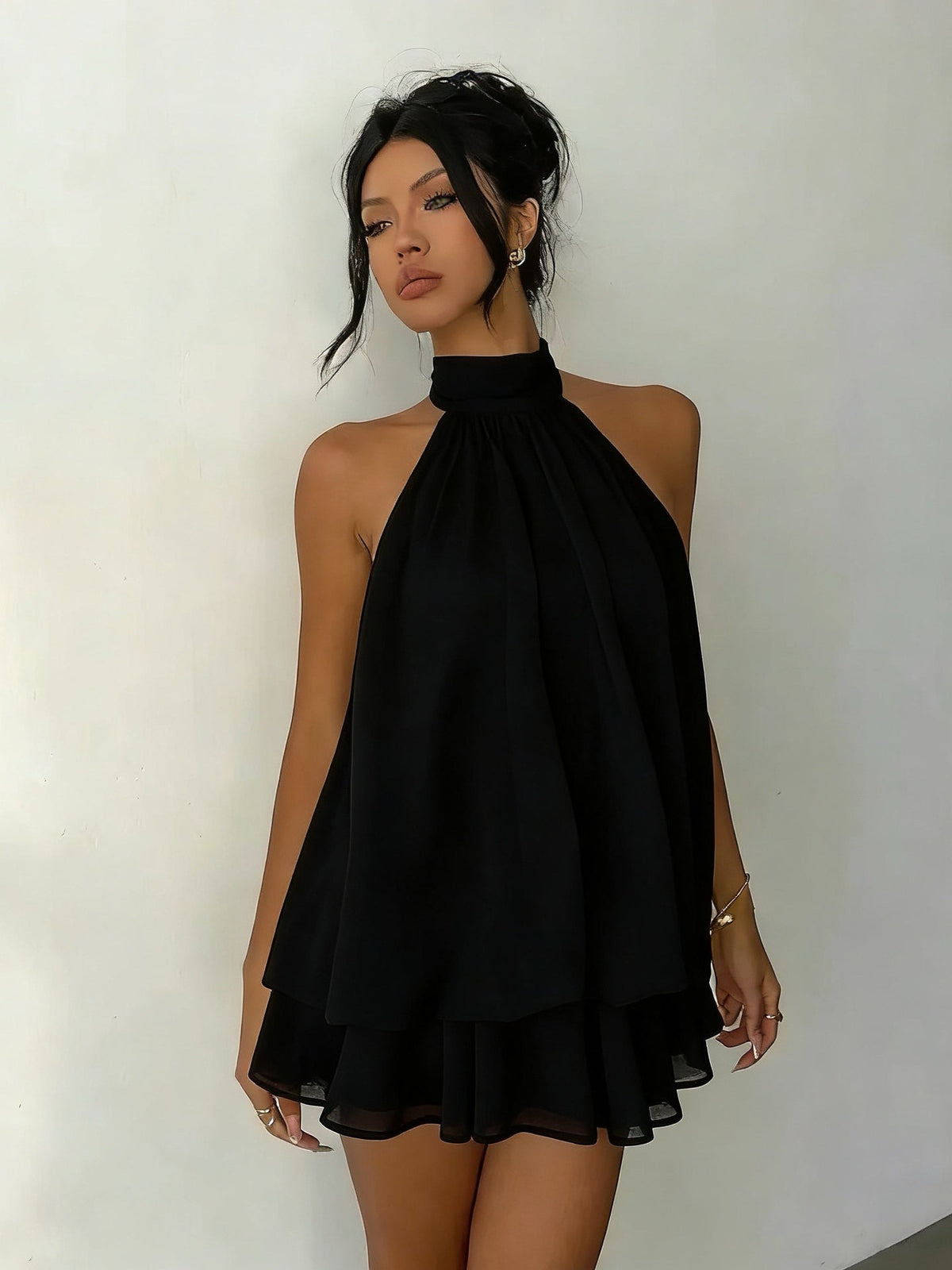 Plume | Mini Vestido Ligero y Vaporoso con Superposiciones