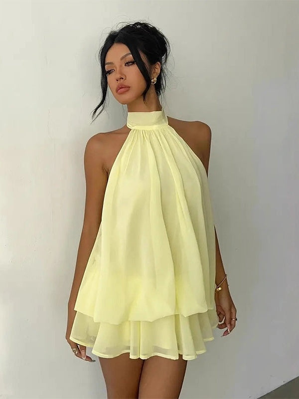 Plume | Mini Vestido Ligero y Vaporoso con Superposiciones