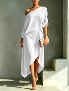 Camila™ │ Vestido Asimétrico Elegante en Blanco
