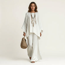 Conjunto Bohemio de Lino en Blanco