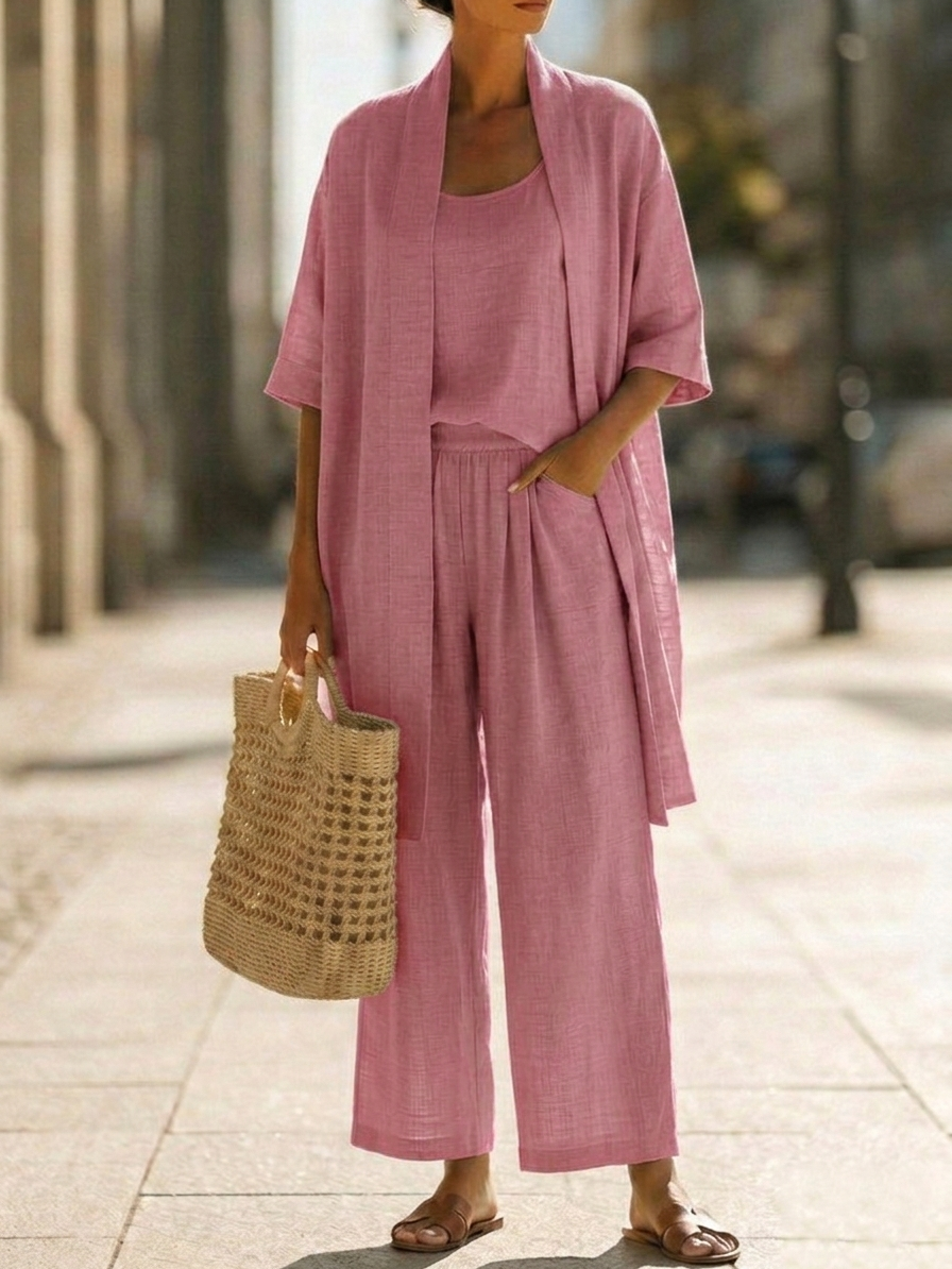 Isa | Conjunto Tres Piezas Elegancia Sin Esfuerzo