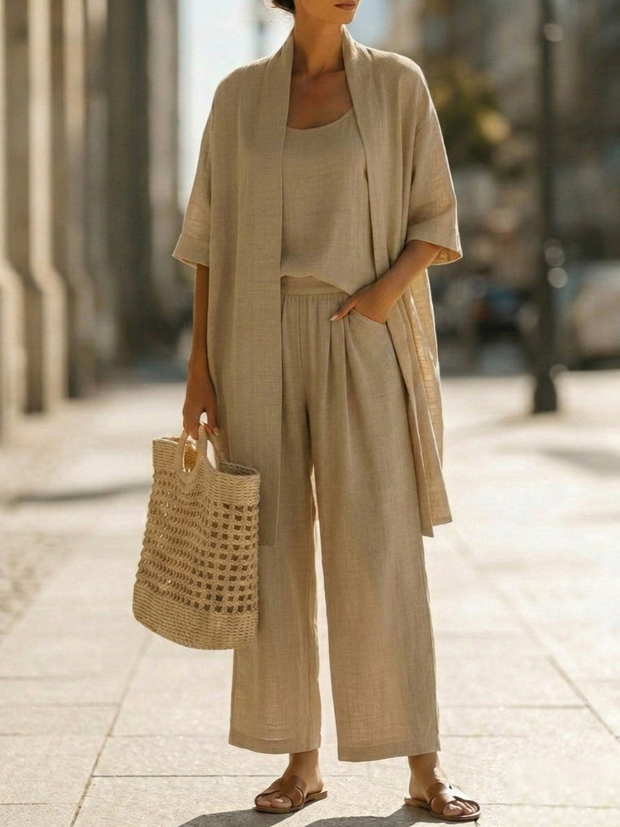 Isa | Conjunto Tres Piezas Elegancia Sin Esfuerzo