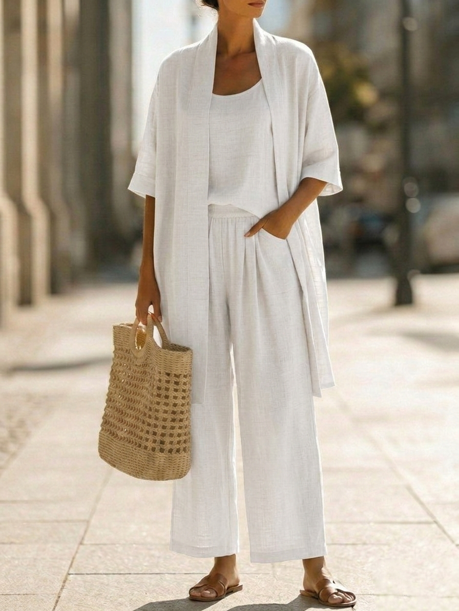 Isa | Conjunto Tres Piezas Elegancia Sin Esfuerzo