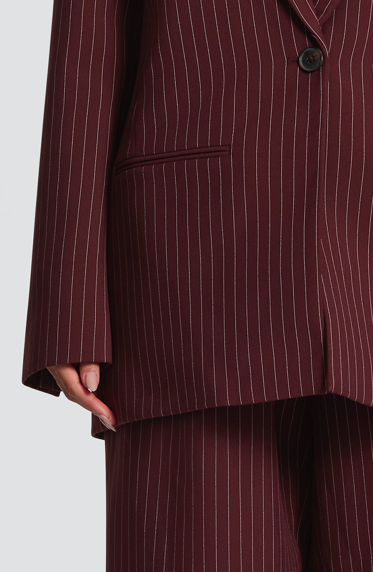 Blazer Reece - Burdeos a Rayas