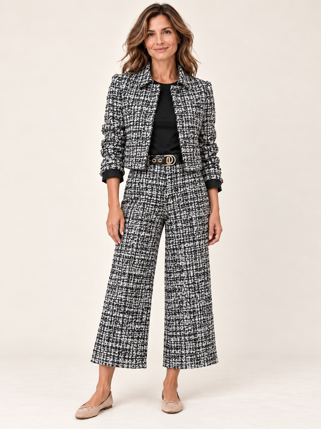 VALENTINA | Conjunto de tweed para los días más fríos