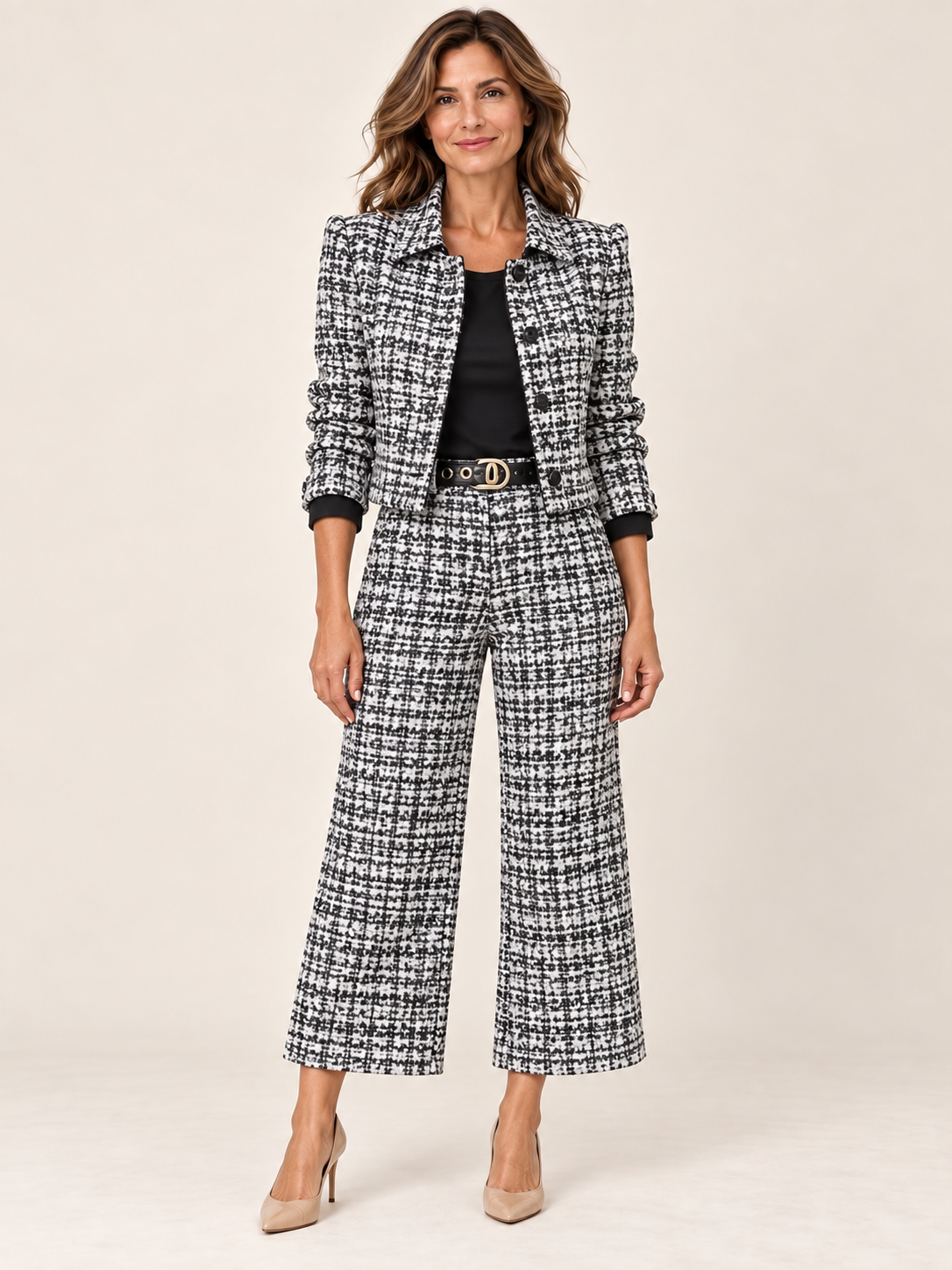 VALENTINA | Conjunto de tweed para los días más fríos