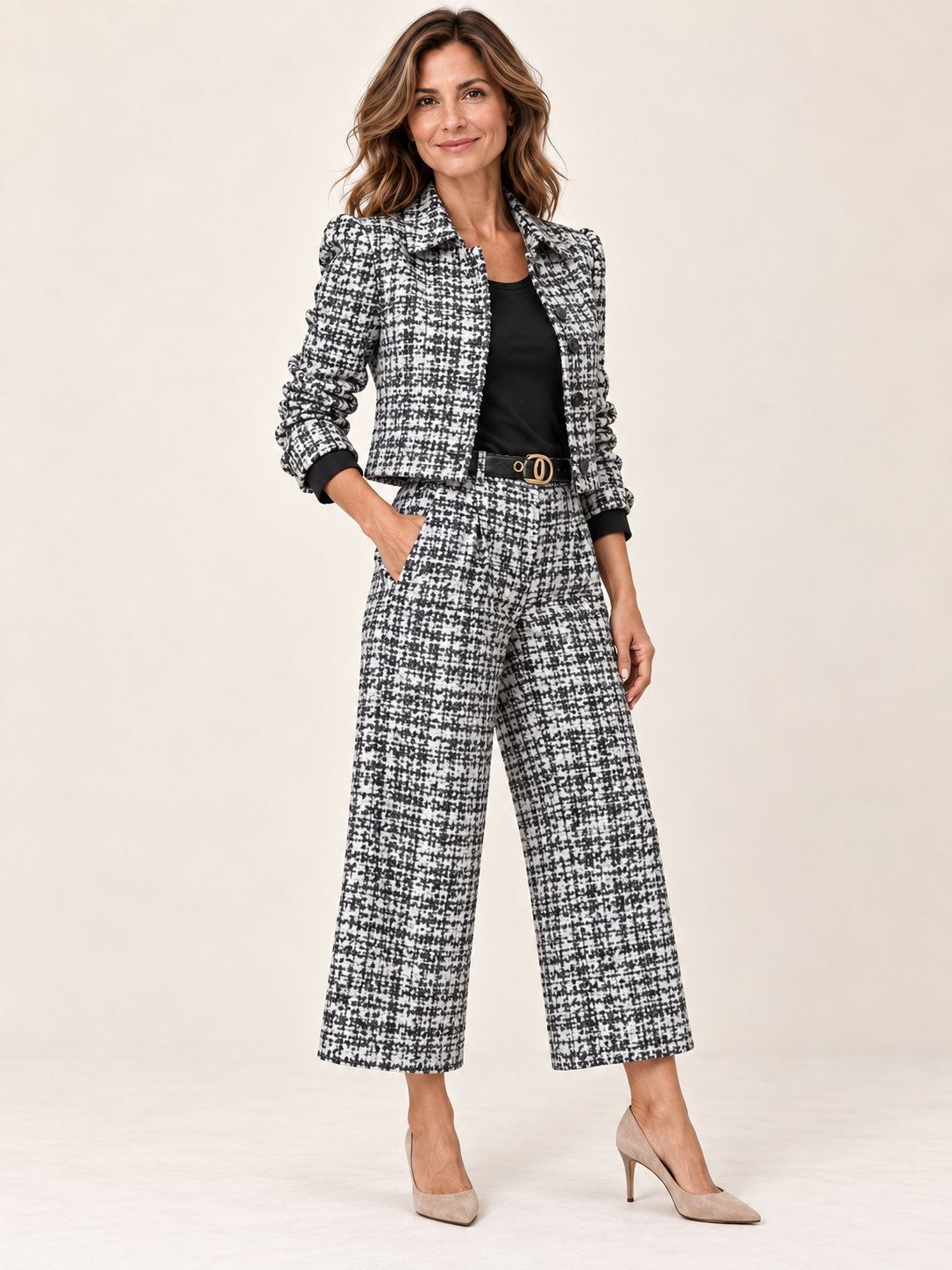 VALENTINA | Conjunto de tweed para los días más fríos