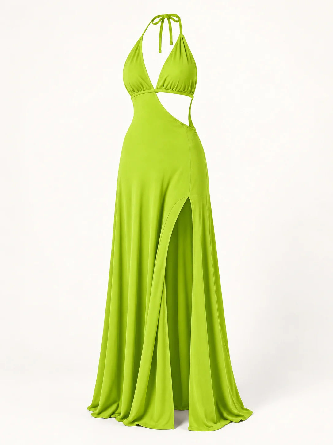 Marta - Vestido maxi con escote y apertura · fotografía 4