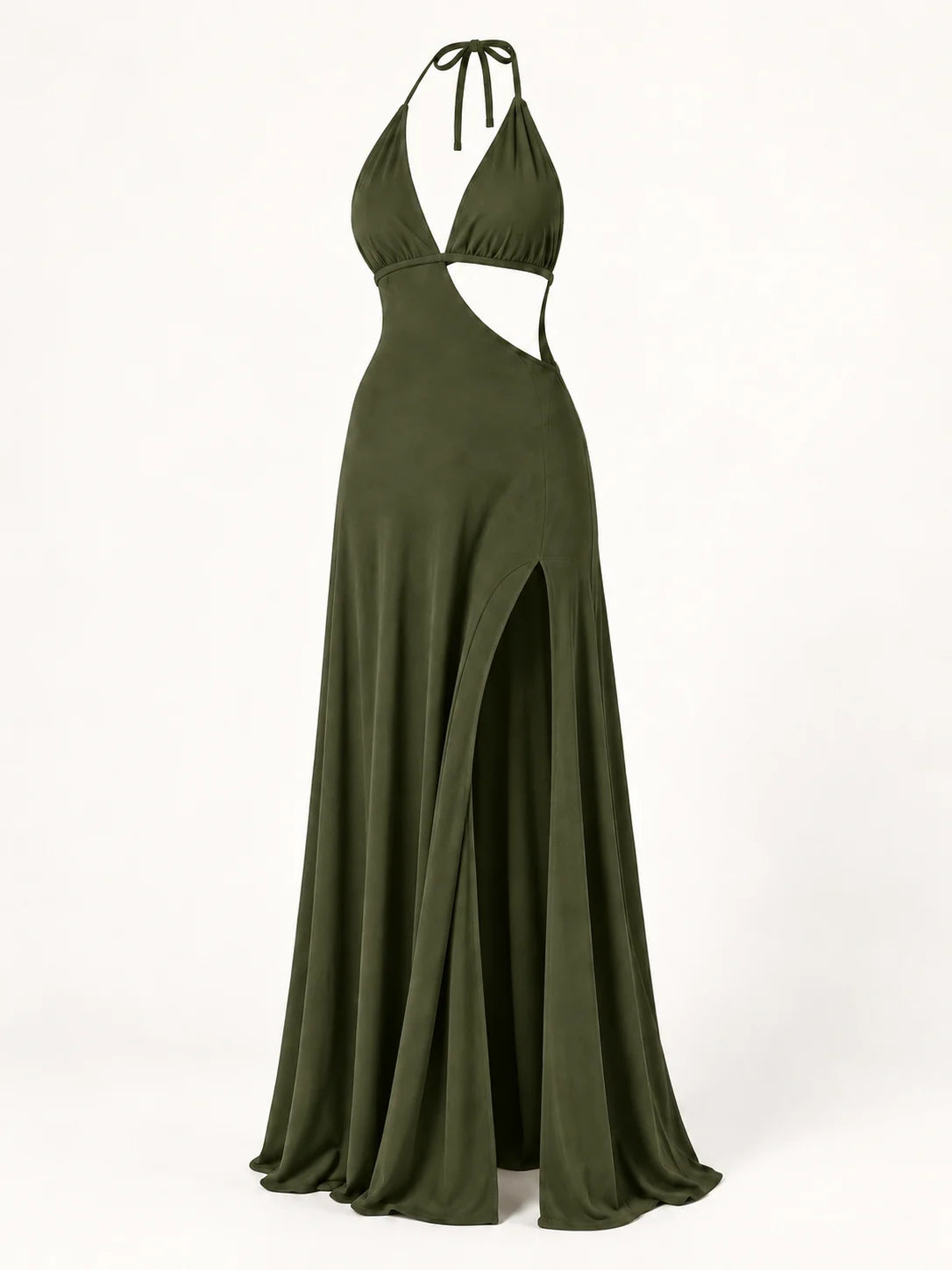 Marta - Vestido maxi con escote y apertura · fotografía 2